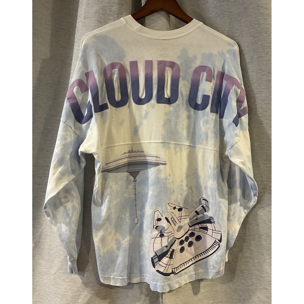 Star Wars Cloud City Spirit Jersey Disney Parks Tie Dye Blue White Size XS
